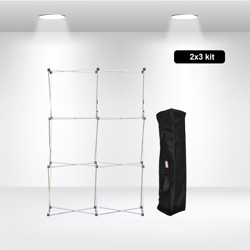 2 x 3 Floor Grid Pop Up Displays Frame