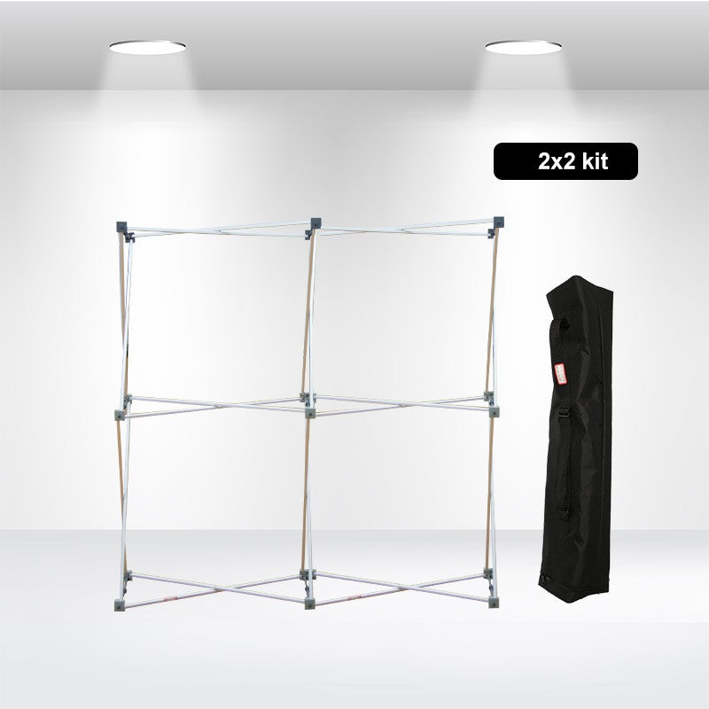 2 x 2 Floor Grid Pop Up Displays Frame