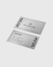 Load image into Gallery viewer, Synthetic Silver Business Card (Non-Tearable Visiting Cards)
