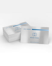 Load image into Gallery viewer, Synthetic Silver Business Card (Non-Tearable Visiting Cards)
