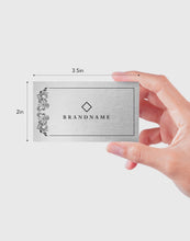 Load image into Gallery viewer, Metallic Silver Business Card
