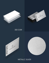 Load image into Gallery viewer, Metallic Silver Business Card
